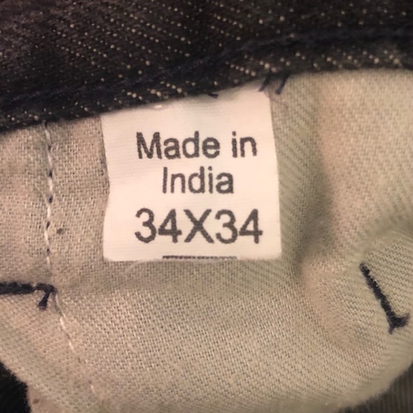 VINTAGE VANS Black Straight Leg Denim Jeans-34x34 - Picture 11 of 12